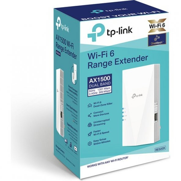 Tp-Link RE500X Wifi 6 Range Extender-Menzil Genişletici AX1500 - 3