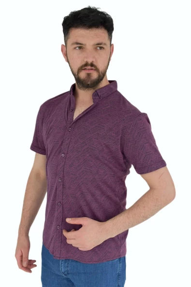 Erkek Dügmeli Polo Yaka Tişört R4400 BGL-ST02773 - Resim 8