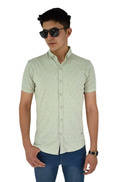 Erkek Dügmeli Polo Yaka Tişört R4400 BGL-ST02773 ürün görseli