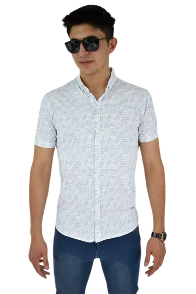 Erkek Dügmeli Polo Yaka Tişört R4400 BGL-ST02773 - Resim 5