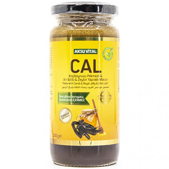 Aksu Vital CAL Keçiboynuzu Pekmezli Arı Sütlü Zeytin Yapraklı Macun 300 gr - 2