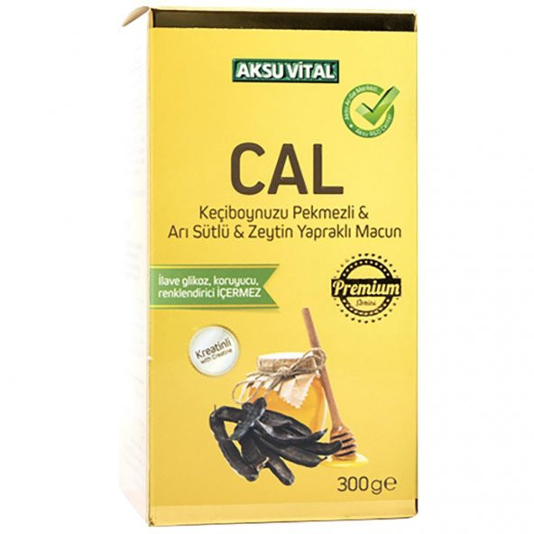 Aksu Vital CAL Keçiboynuzu Pekmezli Arı Sütlü Zeytin Yapraklı Macun 300 gr - 3