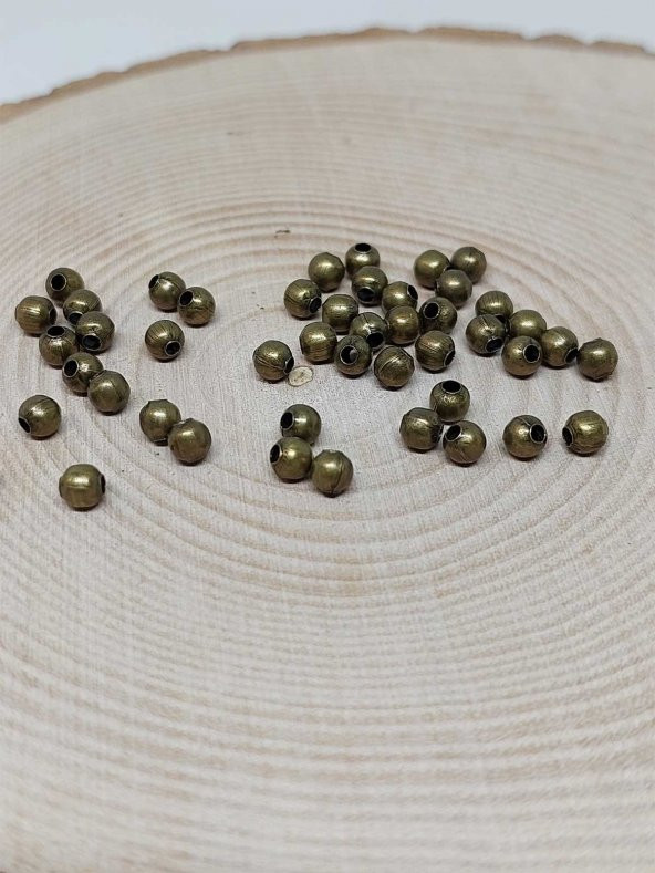 Antik Renk Metal Ara Malzeme 4mm100 adet - Resim 2