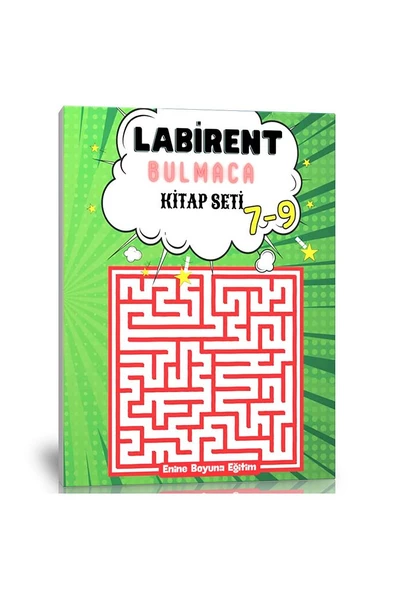 7-9 Yaş Labirent Bulmaca Kitap Seti (3 Kitap)