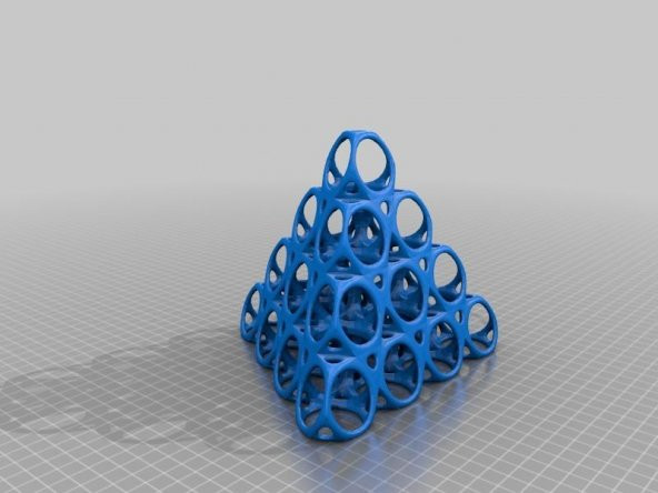 Triakis Truncated Tetrahedron - Elmas Yapısı Plastik Aparat - 3