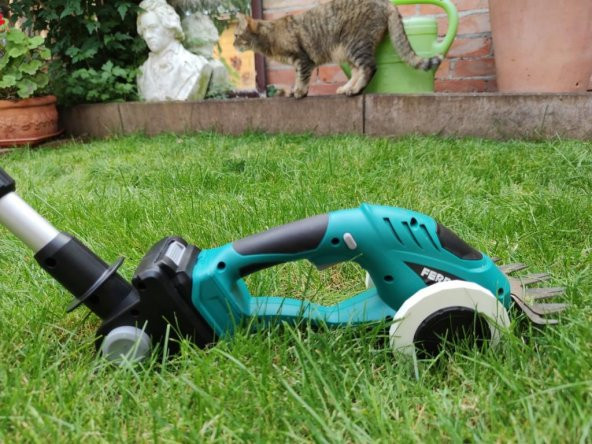 Verbesserte Räder Für Ferrex 20V Akku-Gras Und Strauchschere, Aldi Plastik Aparat - 3
