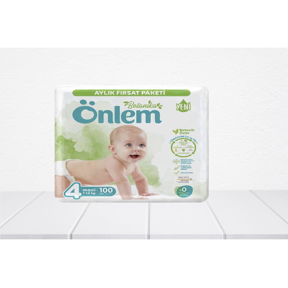 Önlem Botanica Maxi 4 Numara Bebek Bezi 1 paket 100 adet