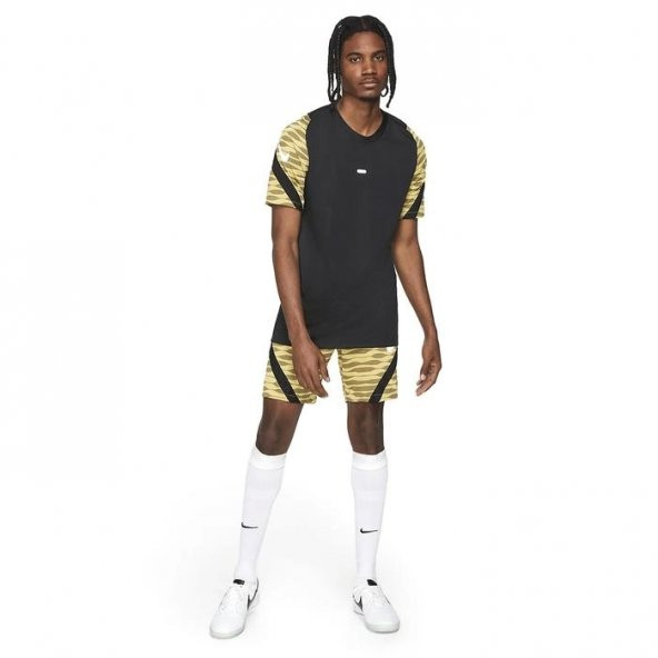 Nike Dri-Fit Strke21 Top Ss Erkek Siyah Futbol Tişört - 3