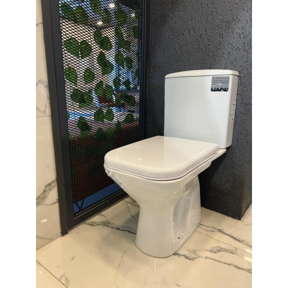 İdevit Kare Kanallı Alttan Çıkışlı Klozet Takım - Resim 2