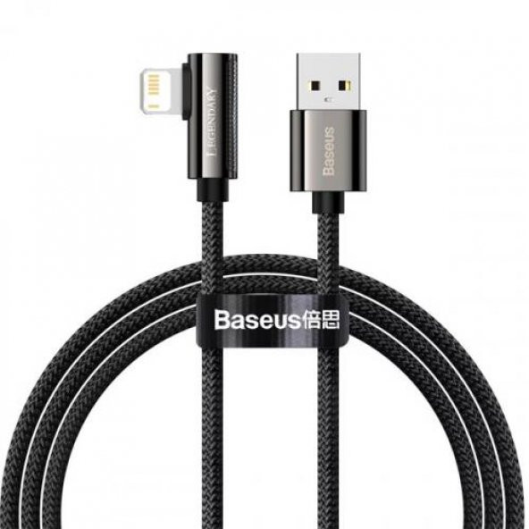 Baseus Super Şarj 1Mt Led Işıklı L Tip İphone Oyuncu Şarj Kablosu İphone 11 12 13 14 Pro Max Şarj Kablosu