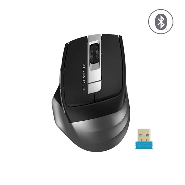 A4 TECH FB35 GRİ BLUETOOTH+2.4G NANO OPT.2000DPI KABLOSUZ MOUSE FB35-GRI