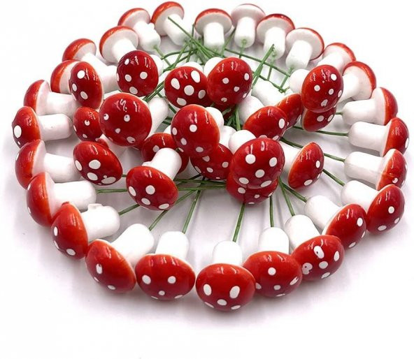 10 Adet 3cm Strafor Mantar Çubuklu