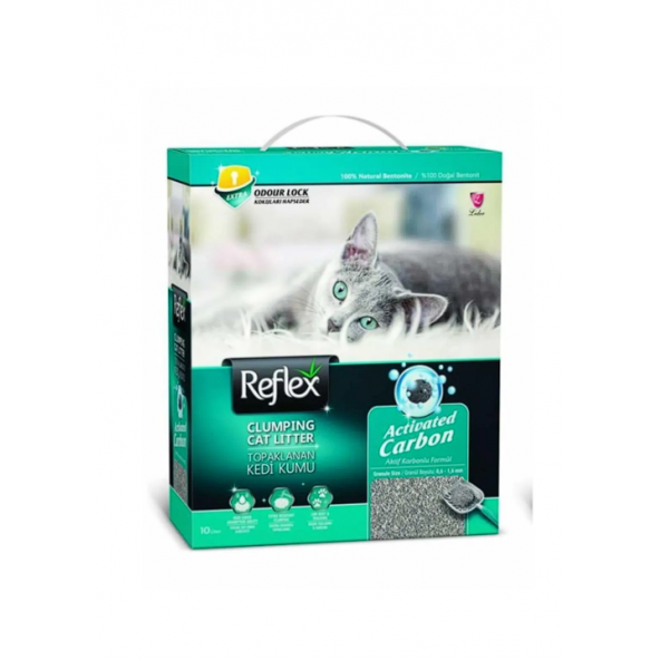 Reflex Aktif Karbonlu Süper Hızlı Topaklanan Kedi Kumu 10 Lt