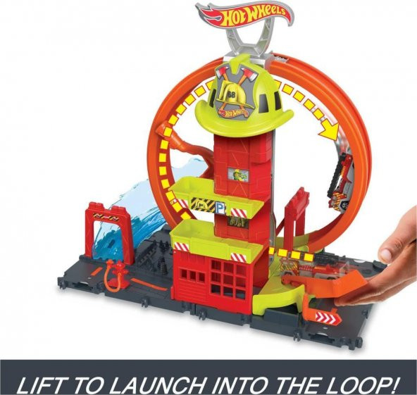Mattel Hot Wheels Çember Pistli Iftaiye Istasyonu Hkx41 - 2