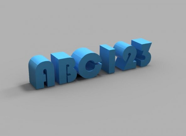 Bauhaus Metin Sanatı (A-Z, 0-9) Plastik Aparat