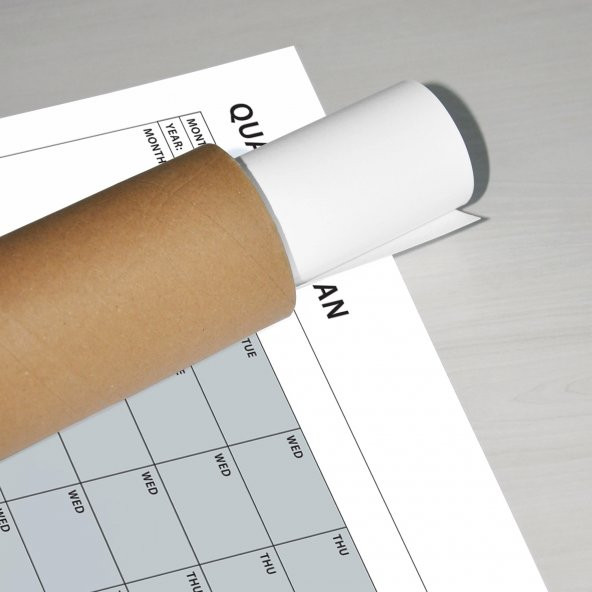 Tarihsiz Üç Aylık Duvar Takvimi, 90 Günlük Plan, Duvar Planlayıcı, Gri Renk - 35x50 cm - 7