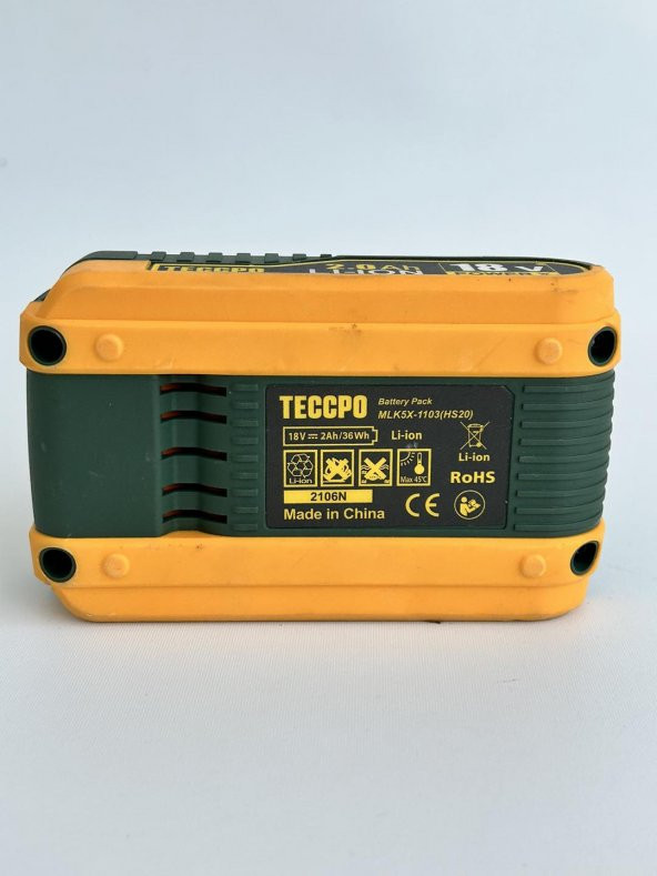 Teccpo 18V 2.0Ah Li-ion Akü MLK5X-1103(HS20) (Kutusuz) - 6