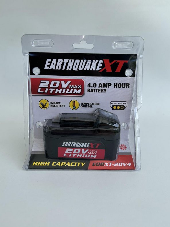 EarthquakeXT 20V 4.0Ah Li-ion Akü EQBXT-20V4 - Resim 2