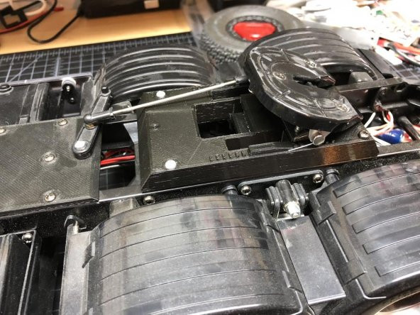 Tamiya Kamyon 1/14 Hd Beşinci Tekerlek Plakası Rc4Wd Lowboy Yüksekliği Ayar Plastik Aparat