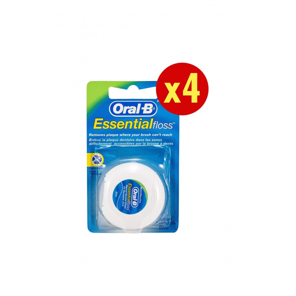 Oral-B Essential Floss Naneli 50 m 4 Adet Diş İpi En Popüler 6. Diş İpi
