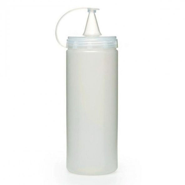 Şeffaf Kapaklı Sızdırmaz Yağlık Sosluk Şişesi Plastik Yağdanlık 400 ml. AP-9028 (3984)