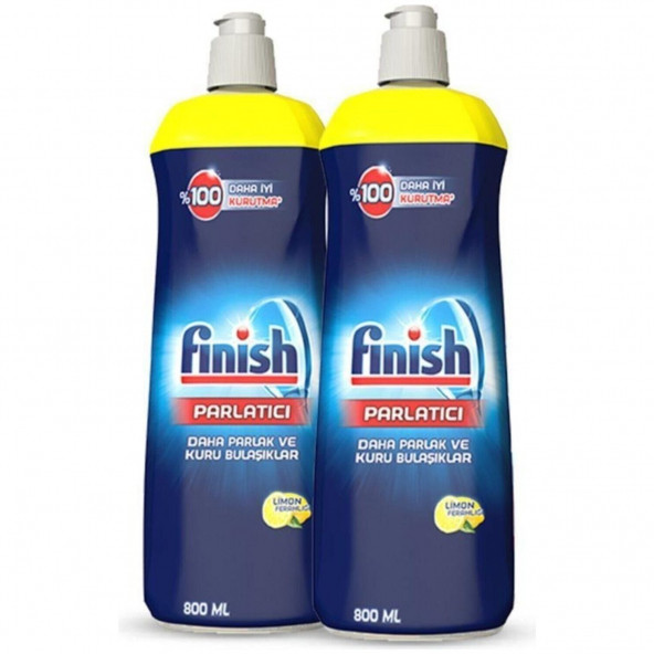 Finish Bulaşık Makinesi Parlatıcısı Limon 800 ml x 2 Adet