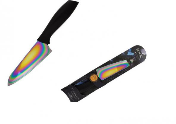 Rooc titanyum şef bıçak 2 li - çok amaçlı yemek - sebze bıçağı 28 cm.st-03