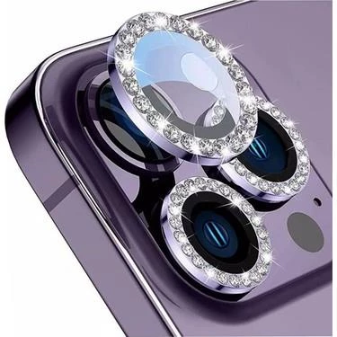 İphone 14-15 Pro -14-15 Pro Max Uyumlu Taşlı Lens Koruma - 2