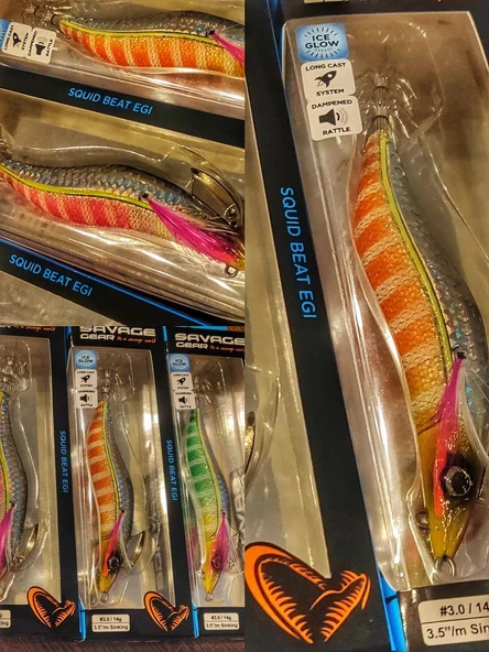 Savage Gear Squid Beat Egi 10g Kalamar Zokası Suni Yem - 3