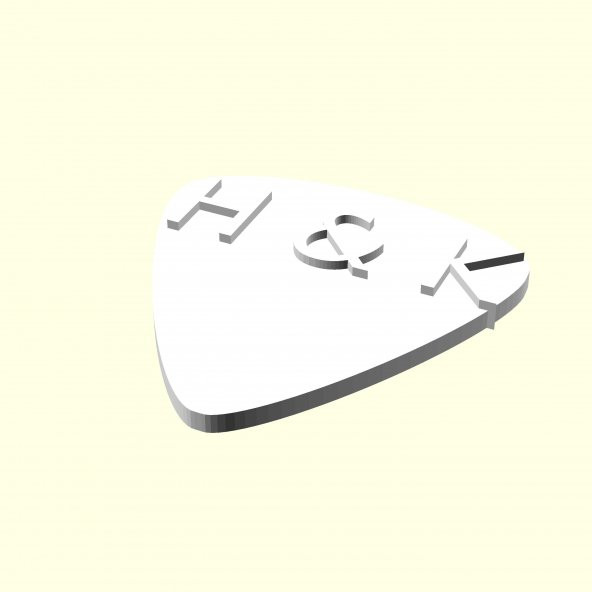H & K Harfi Kişiye Özel Üretim Gitar Sevgiliye Eşe Hediyelik Bas 1 Adet Organik Plastik