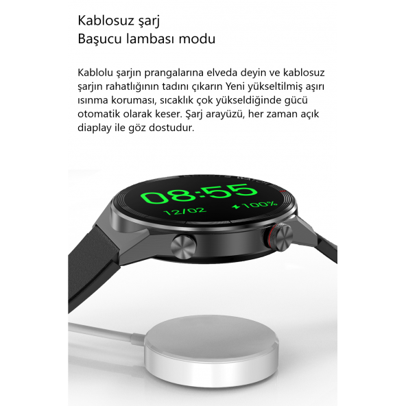 Smart Watch IPS Tam HD Ekran DT3 MATE Siri Nfc Bluetooth Akıllı Saat Yeni Nesil 2 Kordon lu - Resim 2