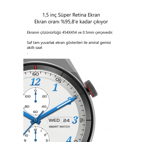 Smart Watch IPS Tam HD Ekran DT3 MATE Siri Nfc Bluetooth Akıllı Saat Yeni Nesil 2 Kordon lu - Resim 5