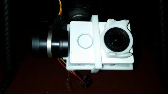 Feiyu-Tech Mini 3D-Gimbal Üzerinde Xiaomi Yi İçin Adaptör Plakası Plastik Aparat