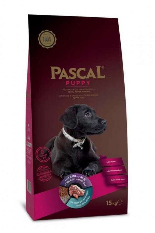 Pascal Puppy Kuzu Etli Yavru Köpek Maması 15 Kg