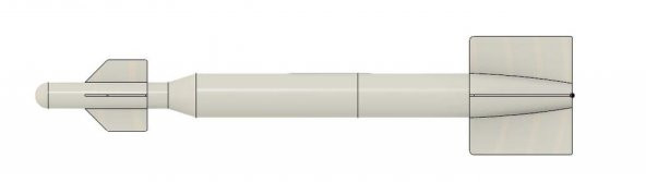 Freewing Mounted Gbu-12 Paveway Bombası Plastik Aparat - 6