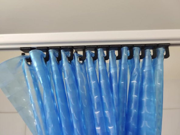 Henen Für Schweizer Duschvorhang Führungsschiene Plastik Aparat - 1