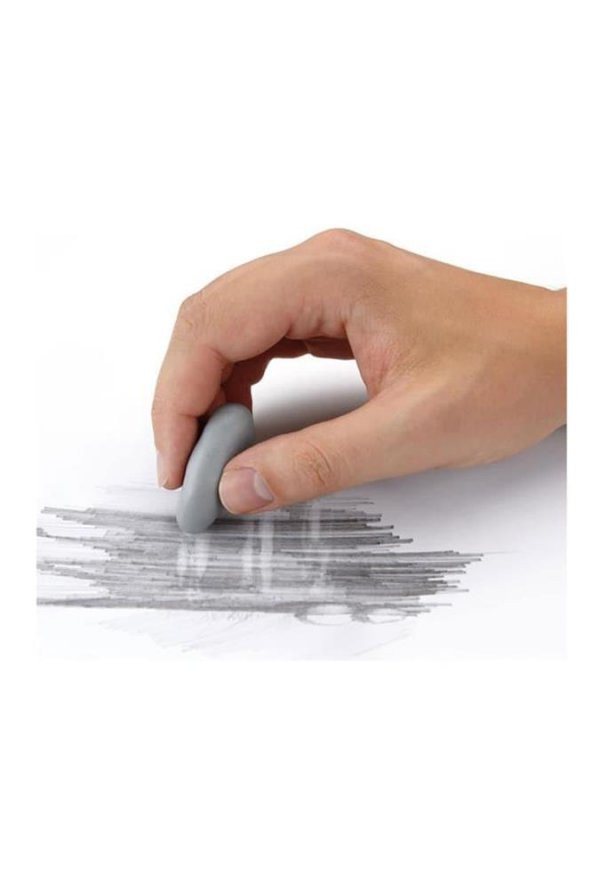 Sarı Kırmızı Hamur Silgi Kutulu 2 Paket Faber Hamur Silgi Çizim Silgisi Yoğrulabilir Silgi Plastik Kutulu - 4