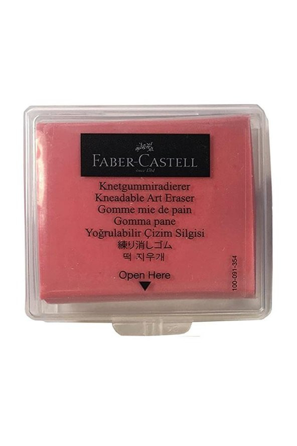 Sarı Kırmızı Hamur Silgi Kutulu 2 Paket Faber Hamur Silgi Çizim Silgisi Yoğrulabilir Silgi Plastik Kutulu - 5