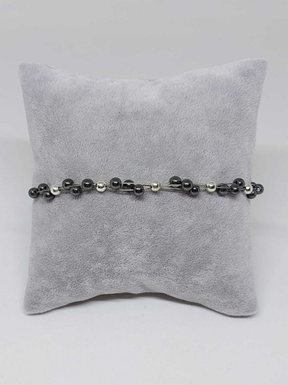 Hematit Taşı Bileklik 4mm - Resim 2