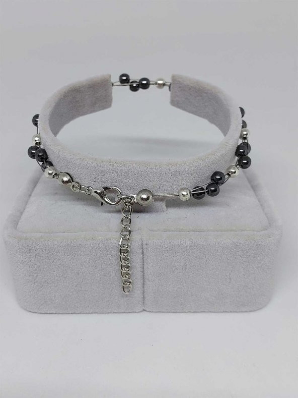 Hematit Taşı Bileklik 4mm - Resim 3