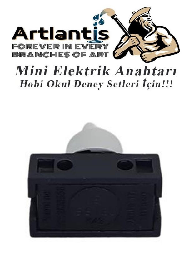 Mini Anahtar Arapuar Çıtçıt Anahtar 3 Adet Elektrik Devresi İçin Açma Kapama Düğmesi On / Off Siyah Beyaz Anahtar - 4