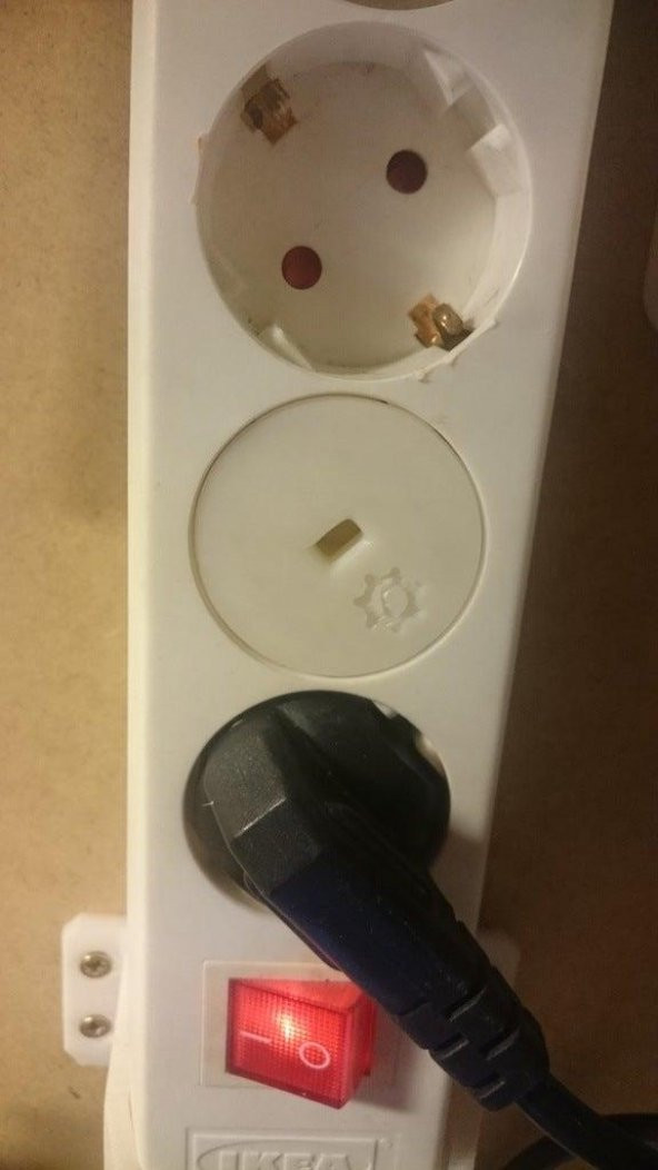 Soket Kapağı, Ac Hattı Bebek Koruma Fiş Cee 7/7 Plastik Aparat - 2