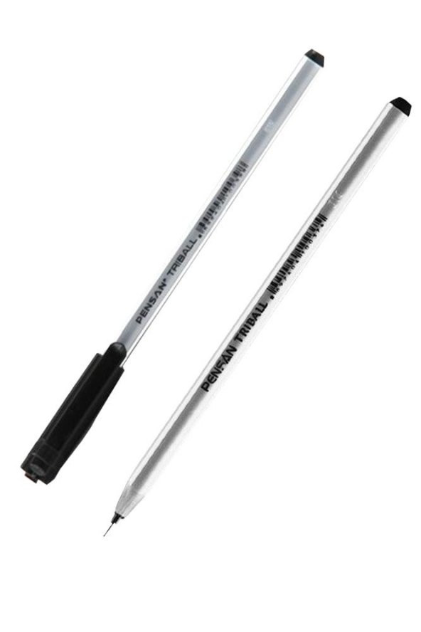 Tükenmez Kalem 1 Adet Siyah Pensan Siyah Tükenmez Kalem Triball 1.0mm Pensan 1003 - 3