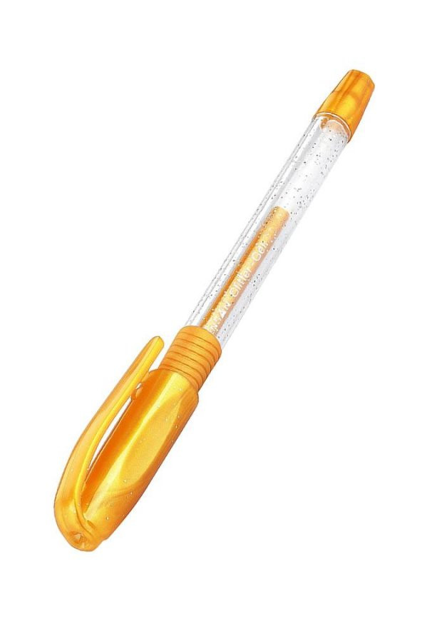 Simli Jel Kalem Altın Sarı 1.0mm 1 Adet Glitter Gel Simli Tükenmez Kalem Altın Gold Renk