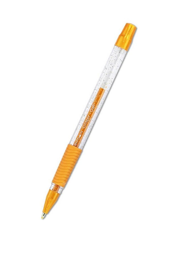 Simli Jel Kalem Altın Sarı 1.0mm 1 Adet Glitter Gel Simli Tükenmez Kalem Altın Gold Renk - 2