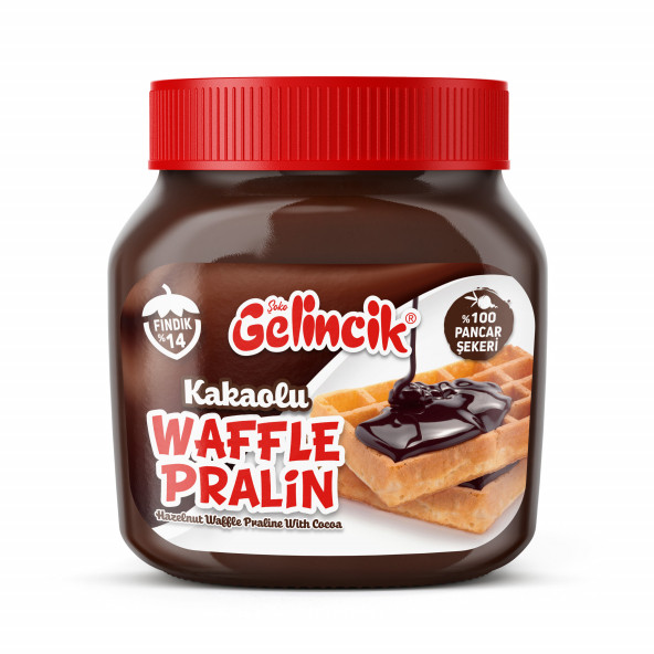 Gelincik 650 Gr Kakaolu Fındık Waffle Pralin Pet Kase