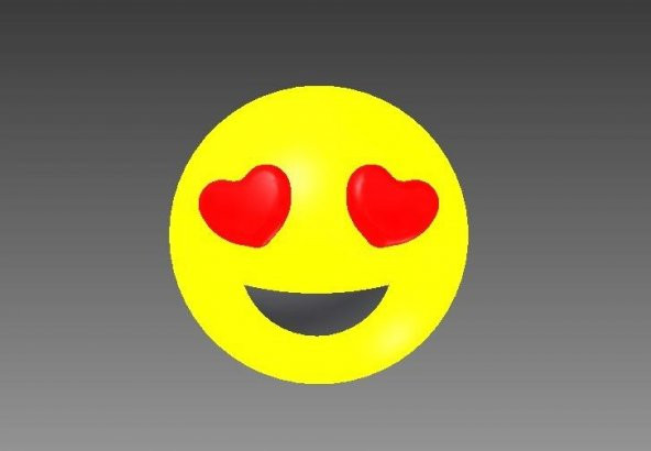 Kalp Göz Emoji Plastik Aparat