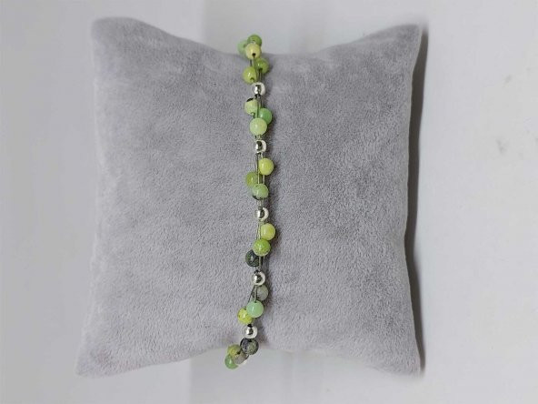 Krizopras Taşı Bileklik 4mm - Resim 2