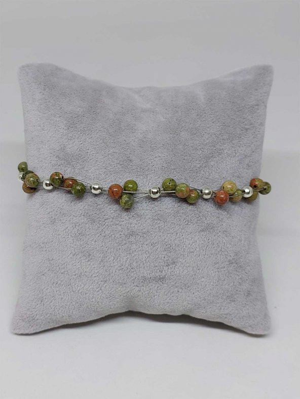 Unakit Taşı Bileklik 4mm - Resim 2