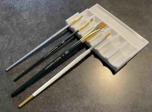 Boya Fırçası Tutucu Organizer Plastik Aparat - 1
